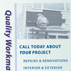 Full color 2 page Brochure Design for Building Contractor