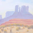 Oil Painting of Monument Valley